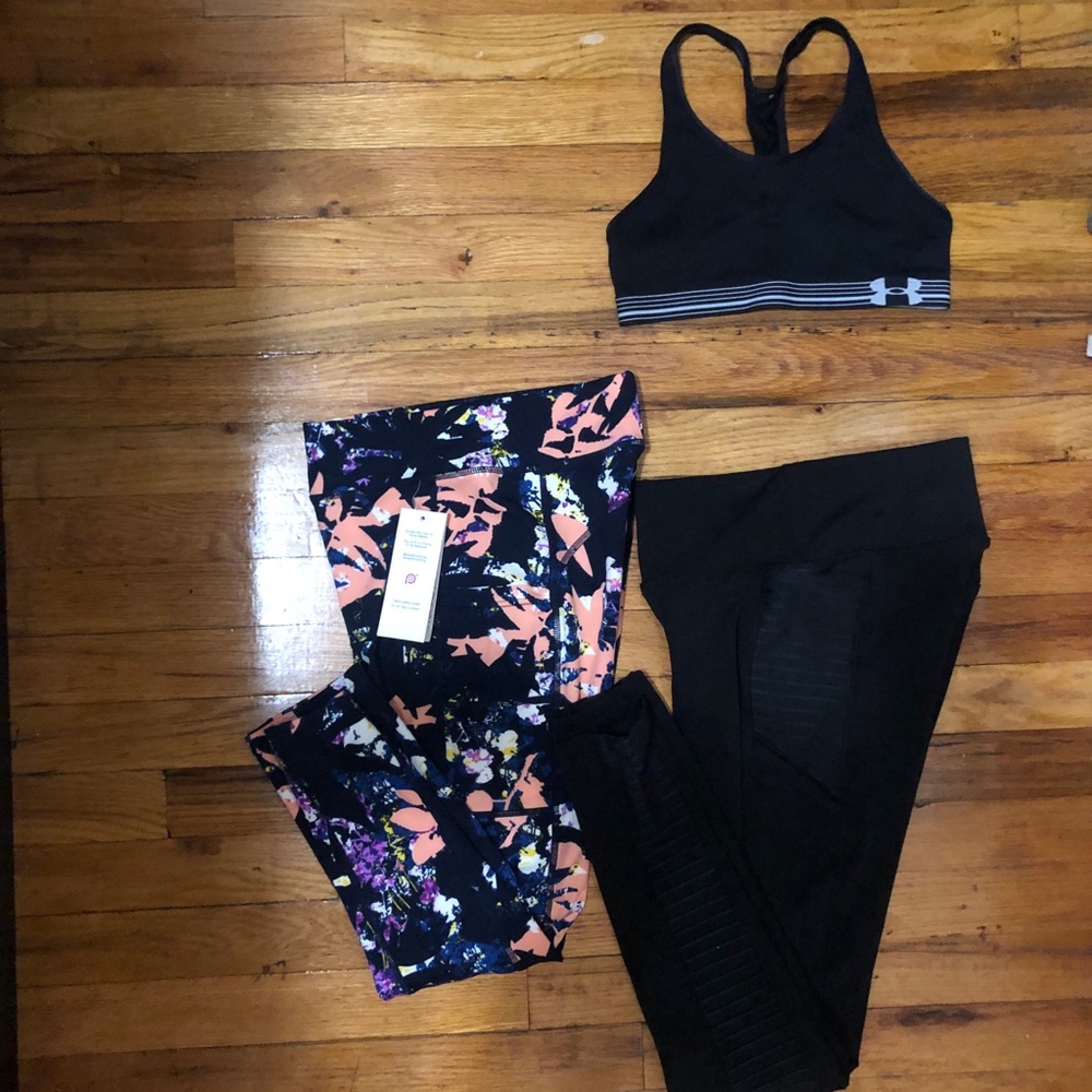 Never-worn exercise bundle {Under Armour, Pop Fit}
